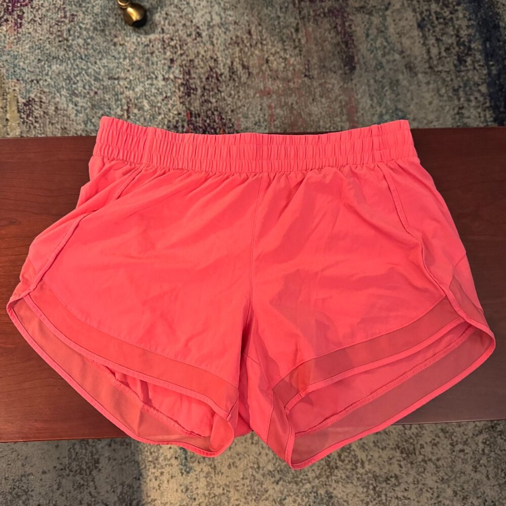Pink Athleta Mesh Racer Short in 4" in Size M